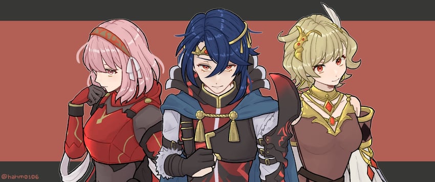 lapis, citrinne, and alcryst (fire emblem and 1 more) drawn by hahm0106