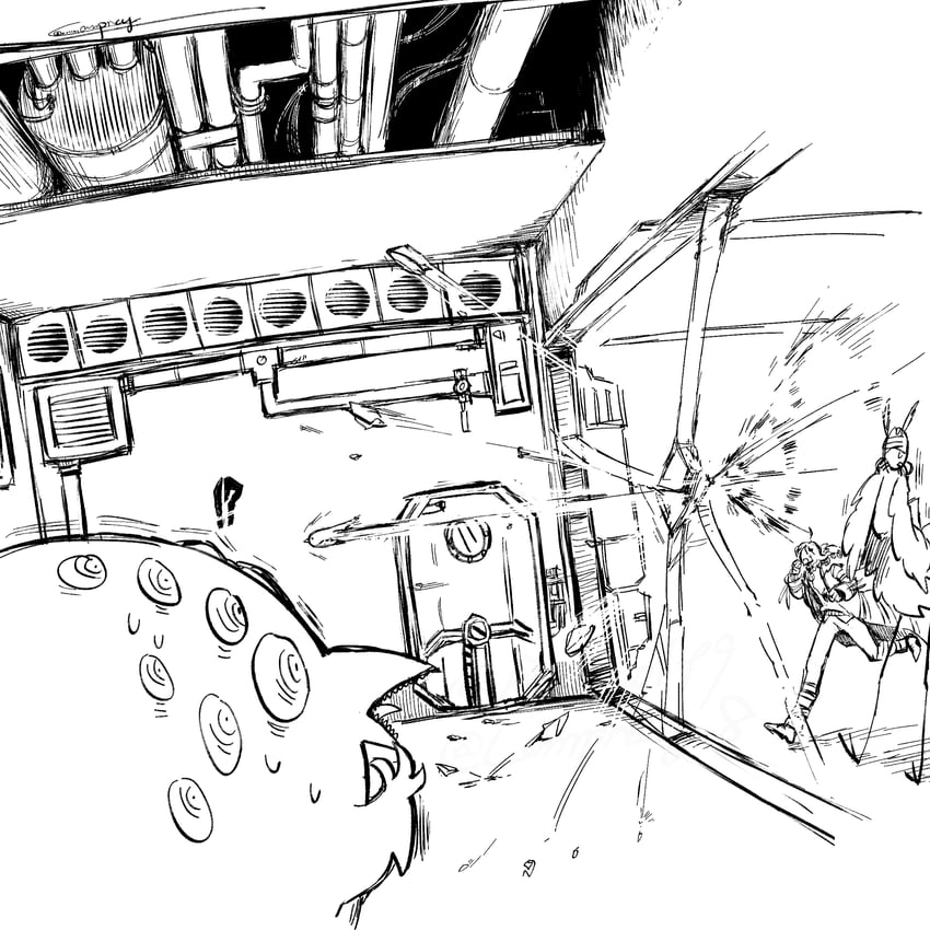 nugget, employee, punishing bird, big bird, and judgement bird (project moon and 1 more) drawn by yatsumeunagi
