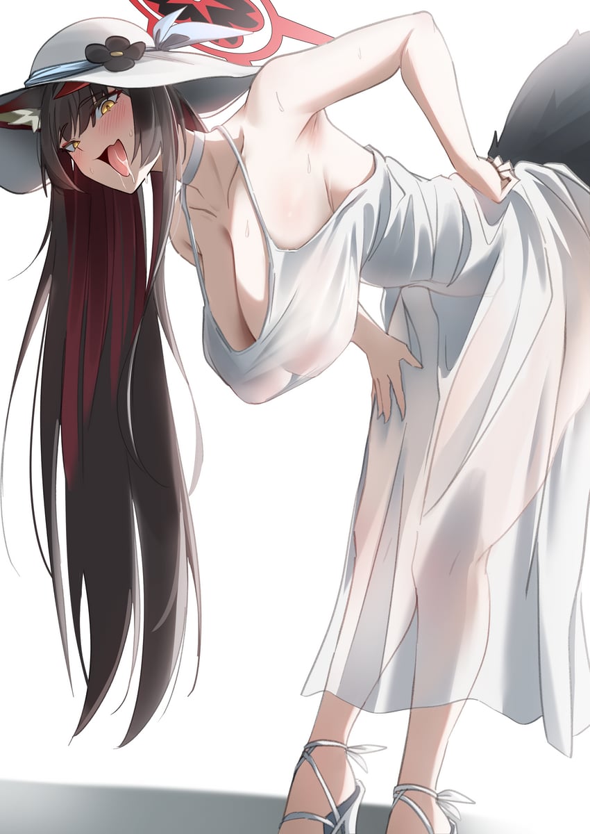 wakamo and hasshaku-sama (blue archive and 1 more) drawn by emil_(386)