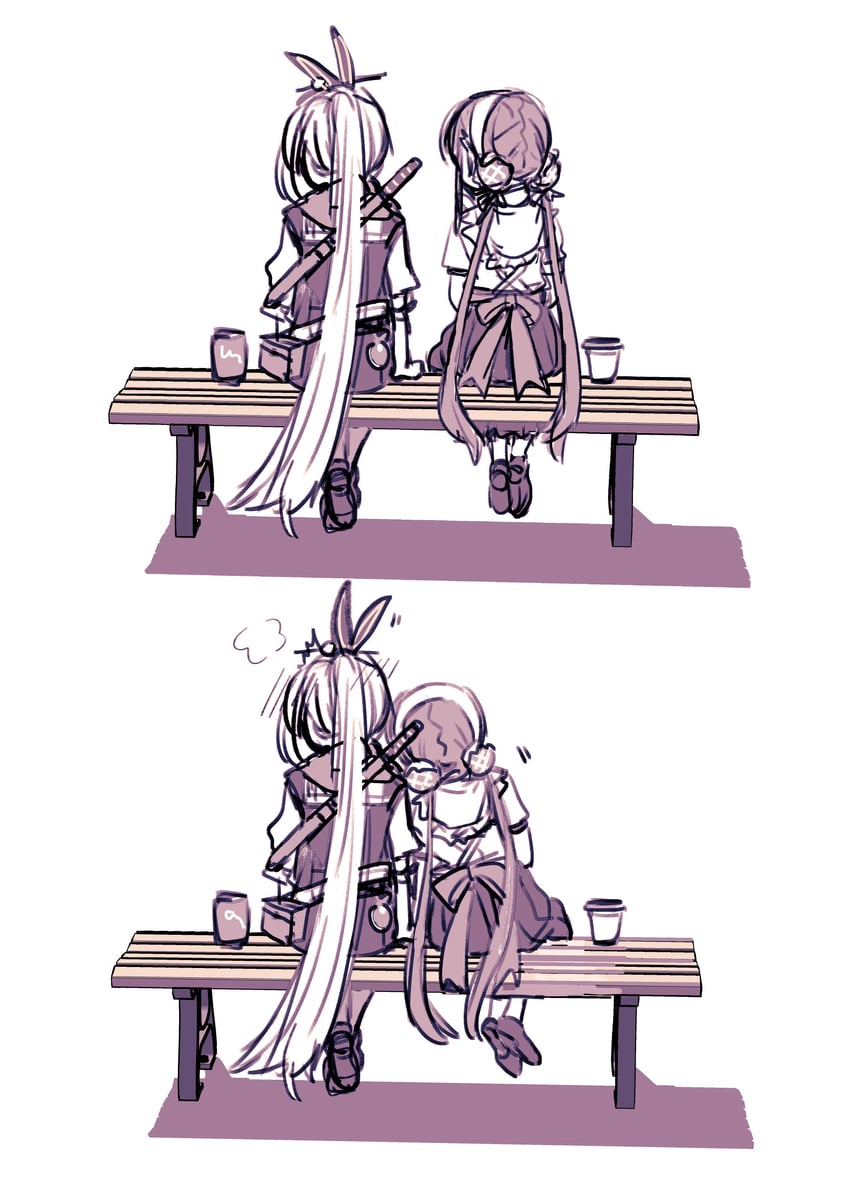 satsuki mari and kanzaki adelheid (heaven burns red) drawn by sanpachishiki_(gyokusai-jima)