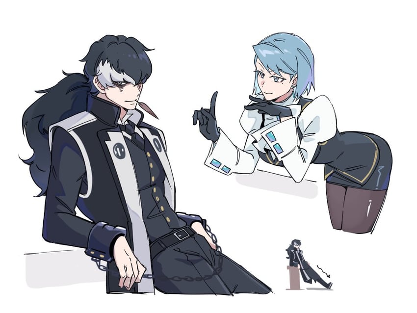 simon blackquill (ace attorney and 2 more) drawn by yeah_objection