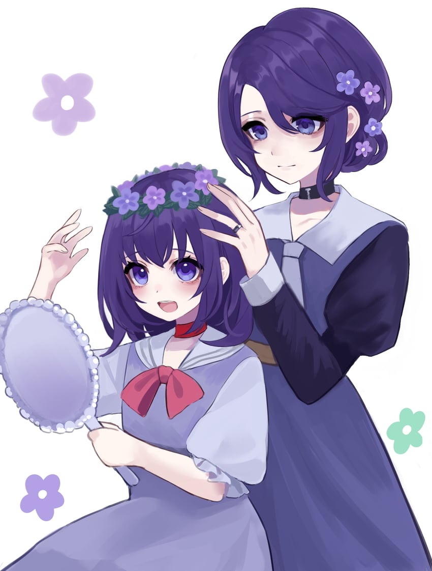 asahina mafuyu and asahina mafuyu's mother (project sekai) drawn by jishou_210