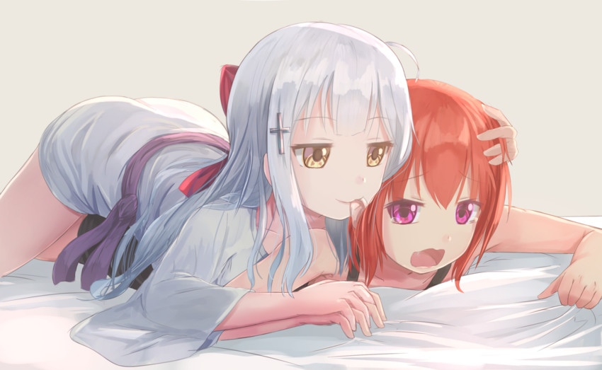 satanichia kurumizawa mcdowell and raphiel shiraha ainsworth (gabriel dropout) drawn by hikari_niji