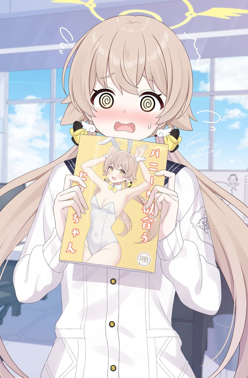 sensei, doodle sensei, and hifumi (blue archive) drawn by kurumi_lm