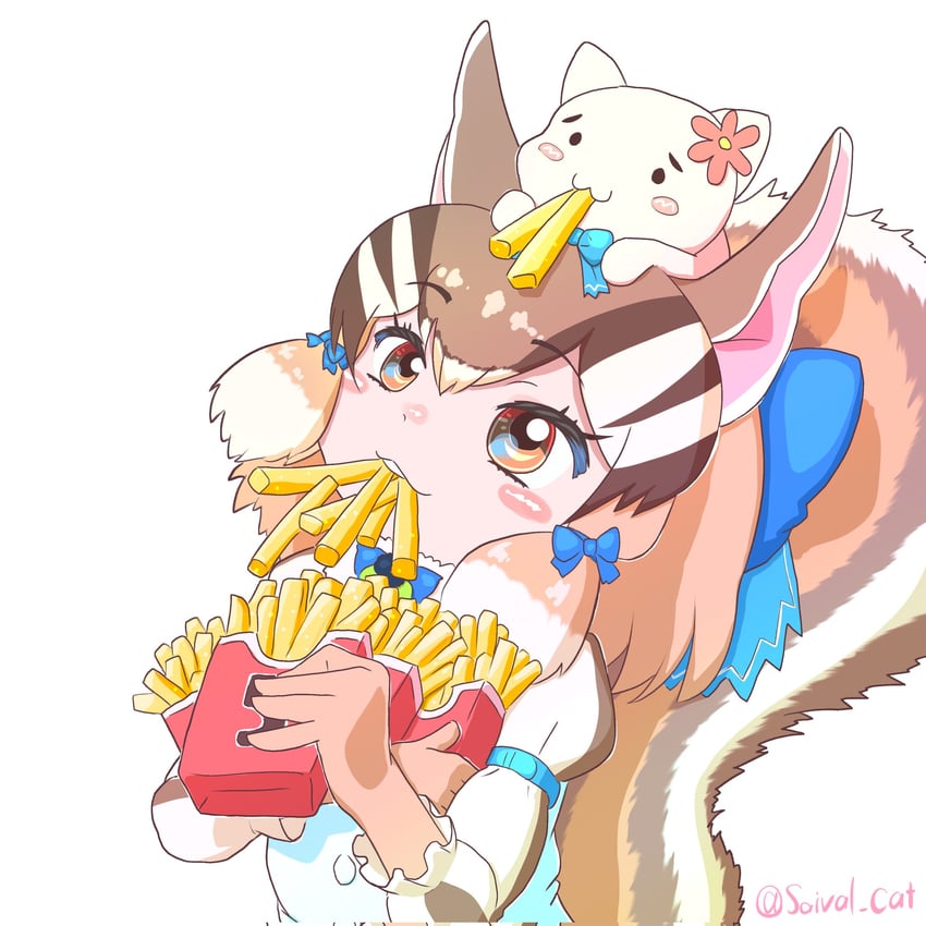 siberian chipmunk and shoboon (kemono friends and 2 more) drawn by saival_cat