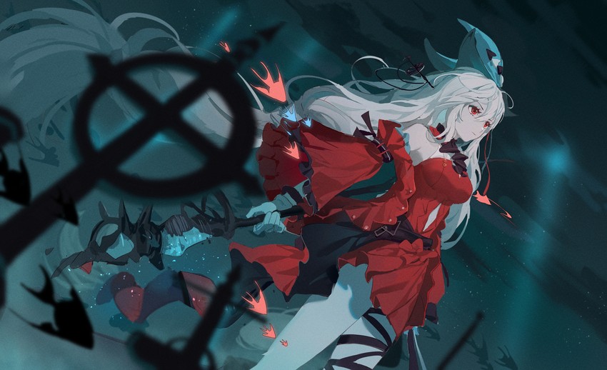 skadi and skadi the corrupting heart (arknights) drawn by ershuihe