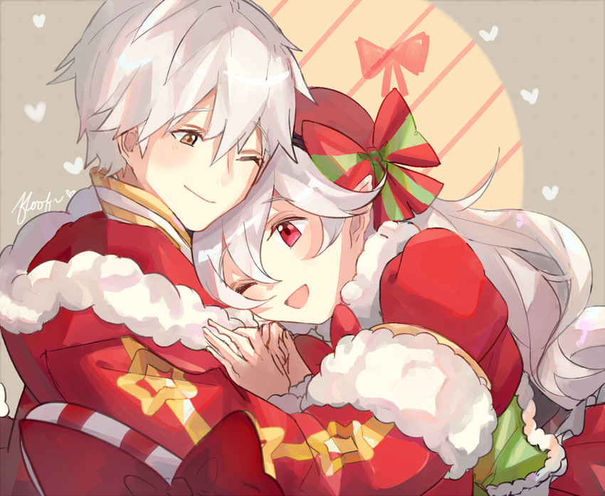 female corrin and male robin (fire emblem and 3 more) drawn by araiyme