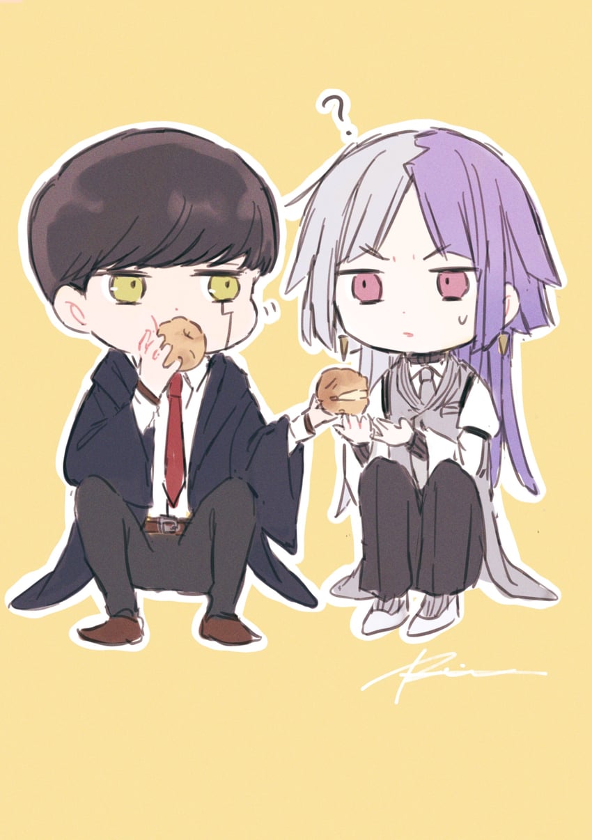 mash burnedead and sigma (bungou stray dogs and 1 more) drawn by r1kuuw