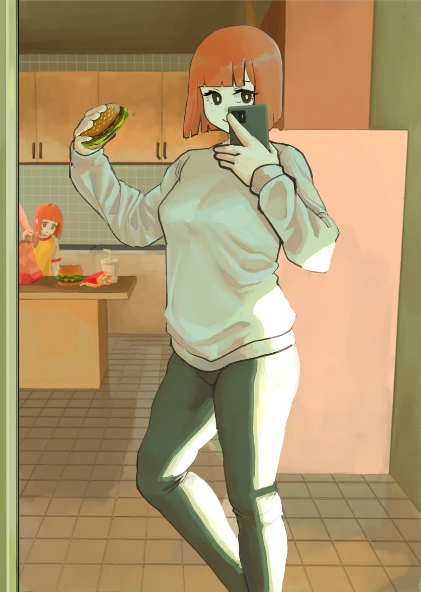 mother and daughter (mcdonald's and 1 more) drawn by presiart