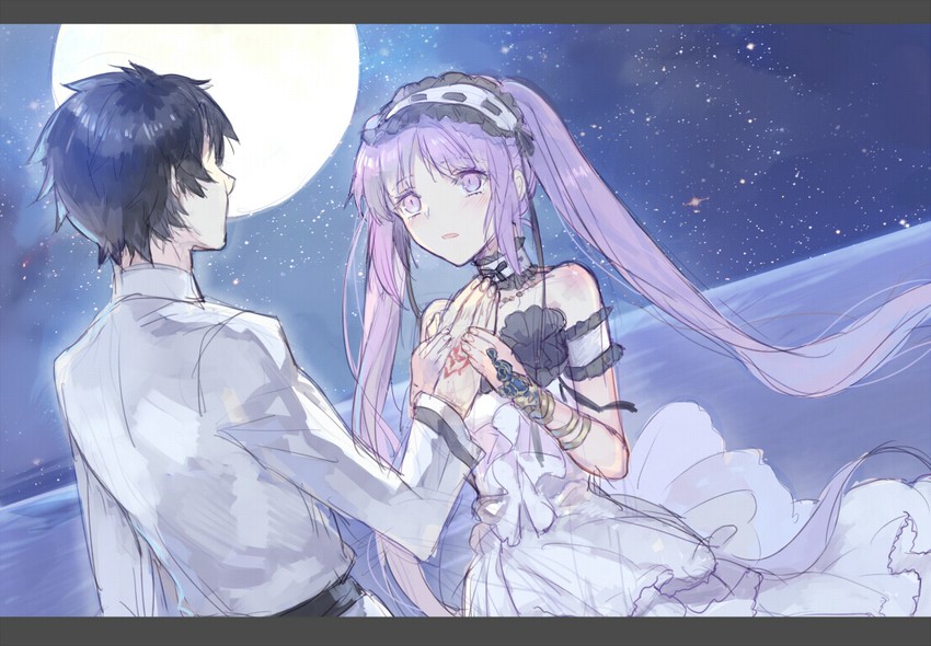 fujimaru ritsuka and stheno (fate and 1 more) drawn by idun