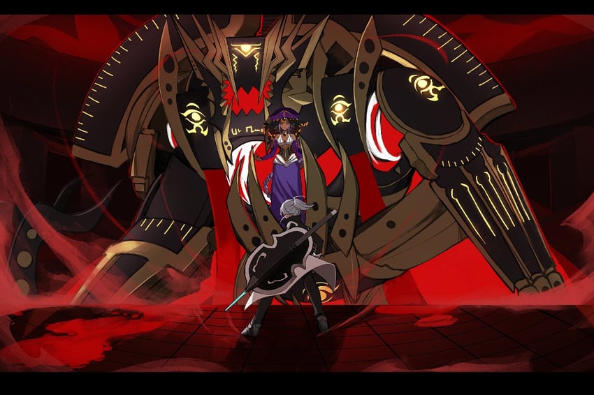 sion eltnam, riesbyfe stridberg, and dust of osiris (tsukihime and 1 more) drawn by kyou_(iuciferic)