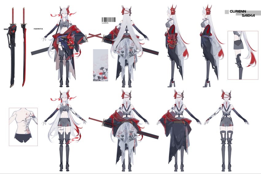 alpha and alpha: crimson abyss (punishing: gray raven) drawn by meru02295238
