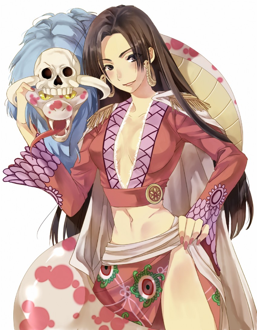 boa hancock and salome (one piece) drawn by platinumcorundum
