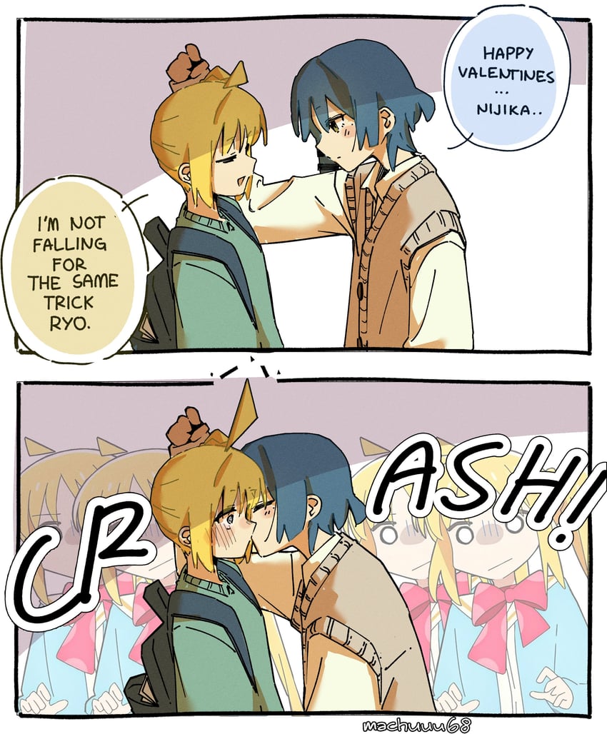 ijichi nijika and yamada ryo (bocchi the rock!) drawn by machuuu68