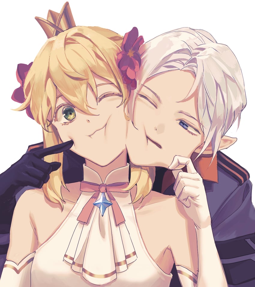 charlotte grace and mikhail blake (lord of heroes) drawn by bbang_bread