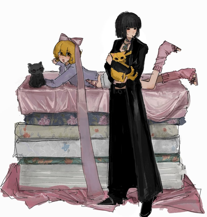 don quixote and ryoshu (project moon and 1 more) drawn by herbbbbby