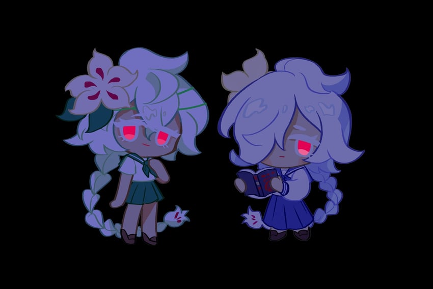 white lily cookie (cookie run and 1 more) drawn by geruideyundongxie