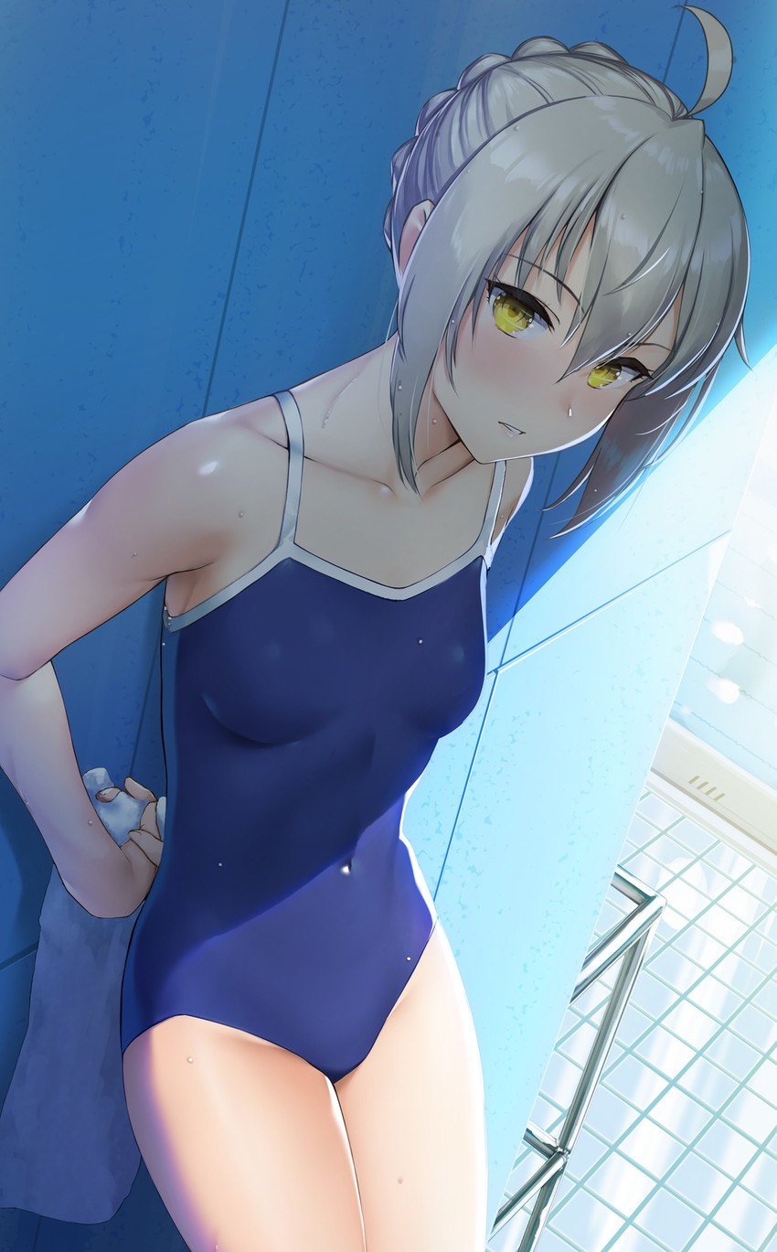 artoria pendragon and mysterious heroine x alter (fate and 1 more) drawn by nonderi