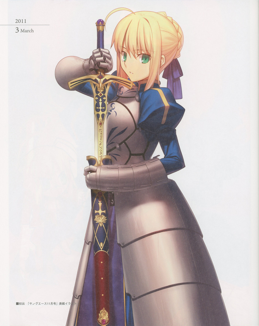 artoria pendragon and saber (fate and 1 more) drawn by takeuchi_takashi