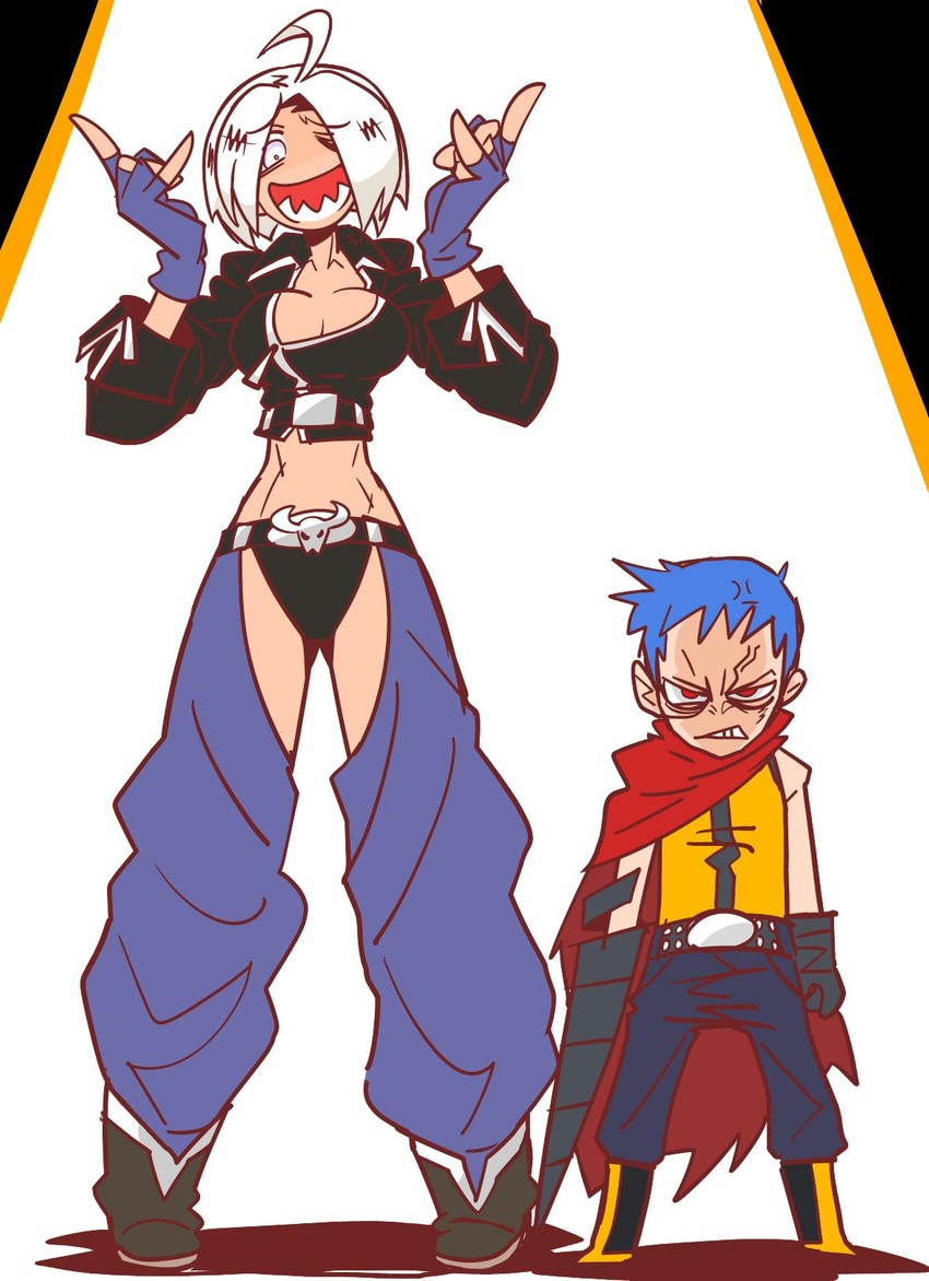 angel and k9999 (the king of fighters) drawn by g=hikorou