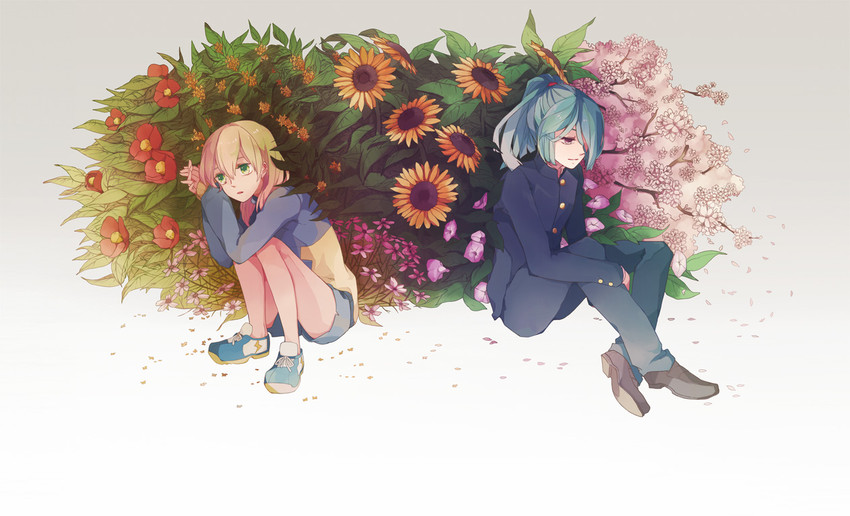 kazemaru ichirouta and miyasaka ryou (inazuma eleven) drawn by maico_(a218)