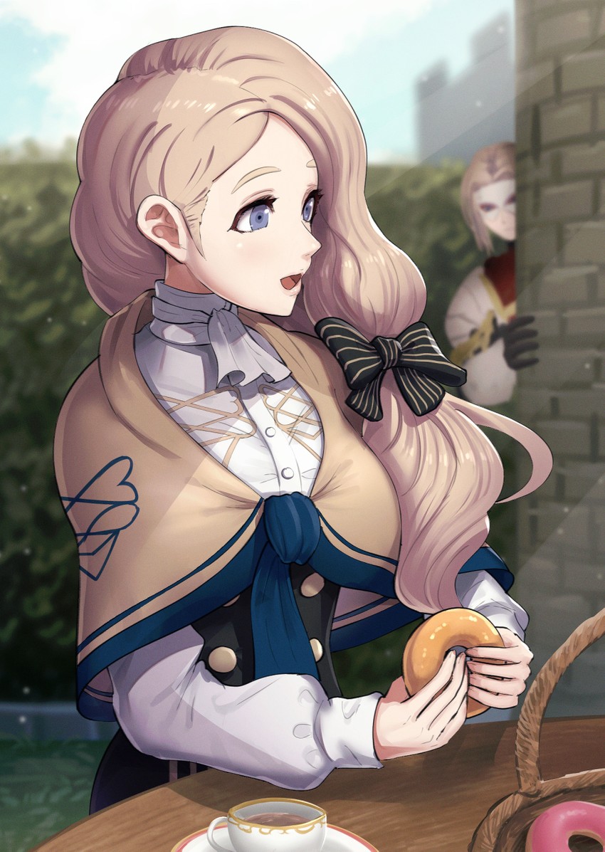 mercedes von martritz and jeritza von hrym (fire emblem and 1 more) drawn by gonzarez