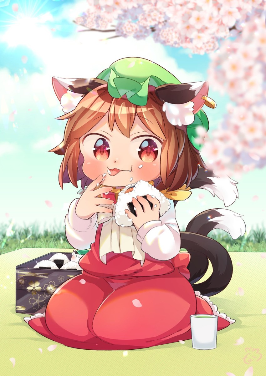 chen and mochen (touhou) drawn by ibaraki_natou