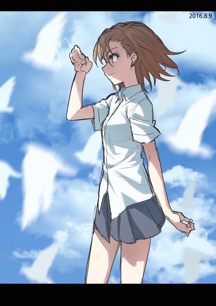 misaka mikoto (toaru majutsu no index and 1 more) drawn by isshi_pyuma