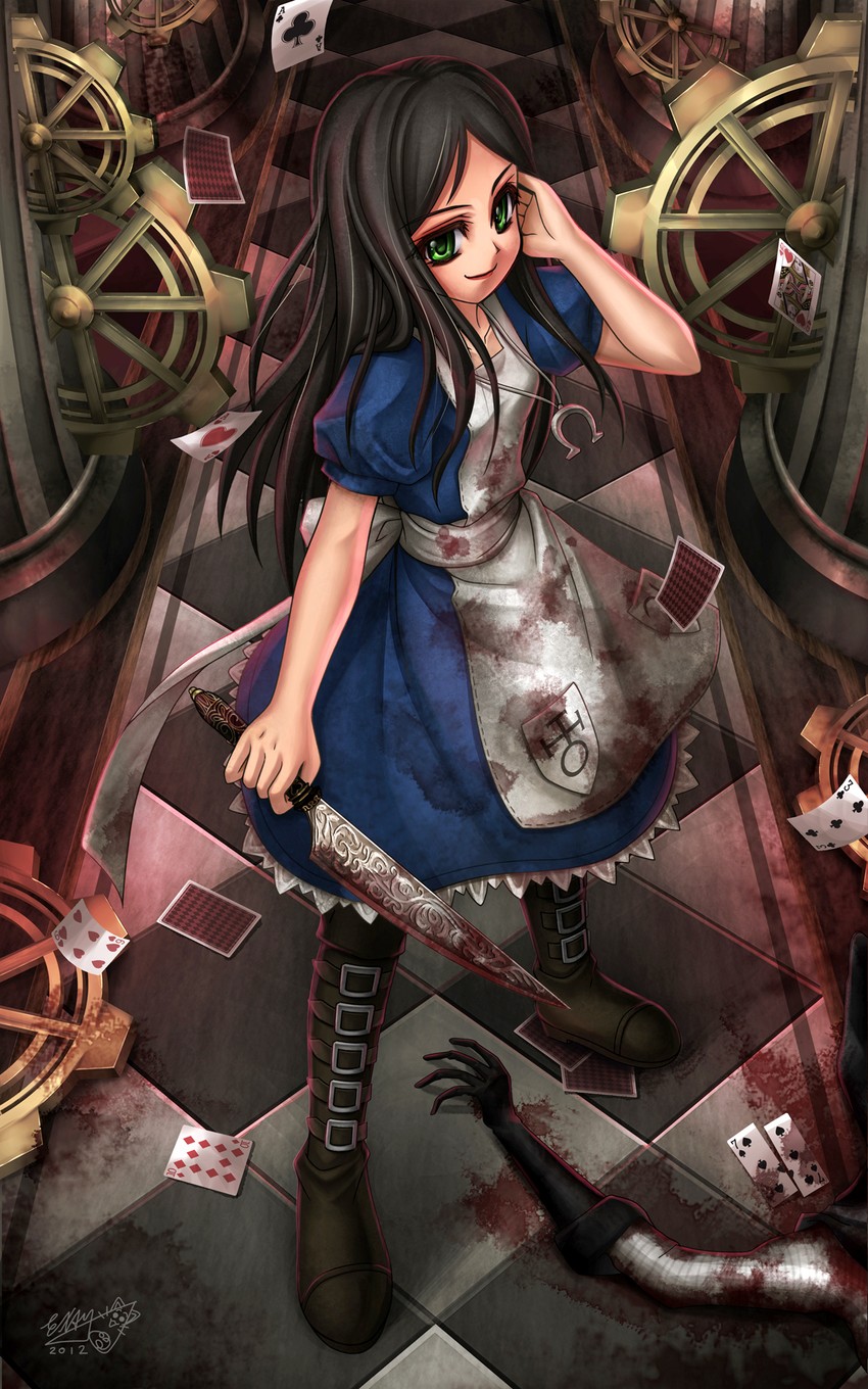 alice liddell (american mcgee's alice and 1 more) drawn by examheart