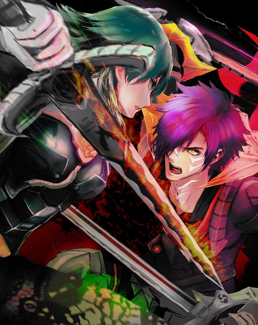 female byleth and male shez (fire emblem and 3 more) drawn by kyel_hyde