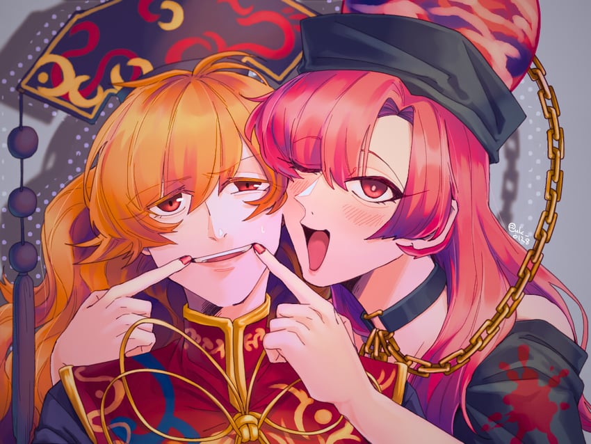junko and hecatia lapislazuli (touhou) drawn by raya_(uk_0128)