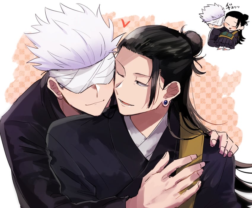 gojou satoru and getou suguru (jujutsu kaisen) drawn by yuu_(areruya)