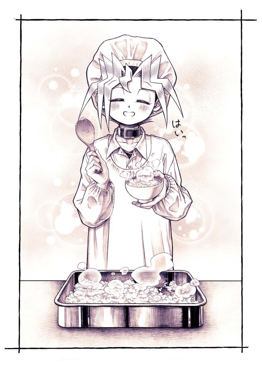 muto yugi (yu-gi-oh! and 1 more) drawn by chiinosuke