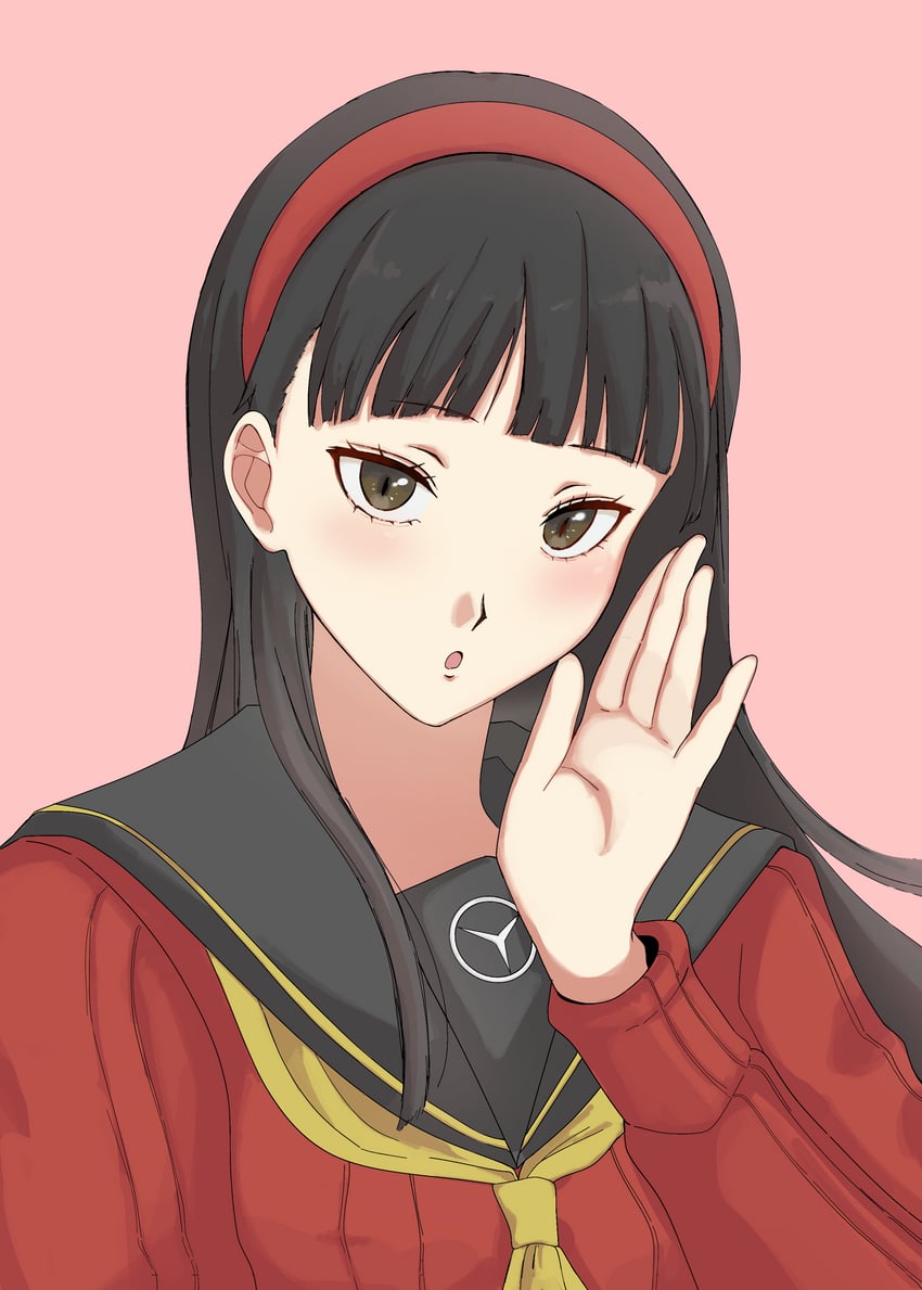 amagi yukiko (persona and 2 more) drawn by usa_(kawaii_152cm)