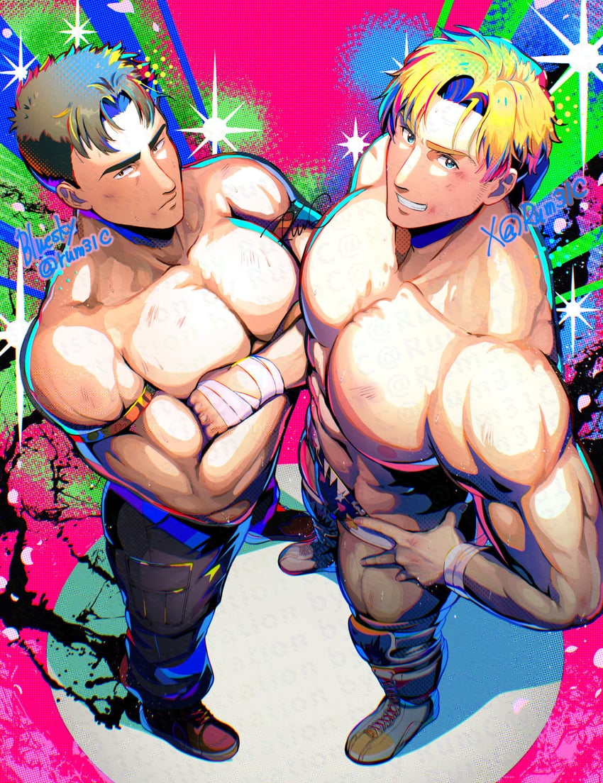 ao isami and lewis smith (yuuki bakuhatsu bang bravern) drawn by rum31c