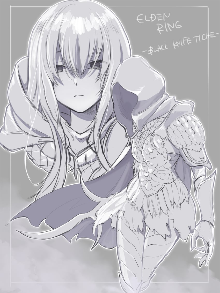 black knife assassin and black knife tiche (elden ring) drawn by harishima_danchi