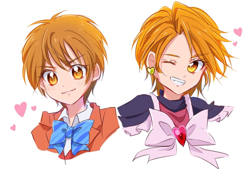 misumi nagisa and cure black (precure and 1 more) drawn by fpminnie1
