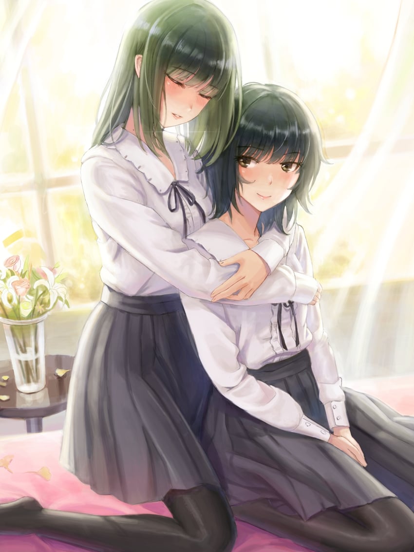 yaegaki erika and takasaki chidori (flowers) drawn by kafkasea