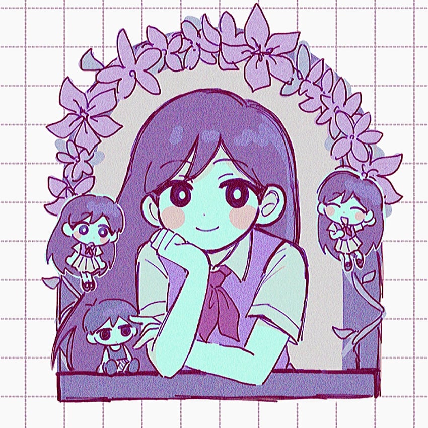 omori and mari (omori) drawn by keee_ksaka