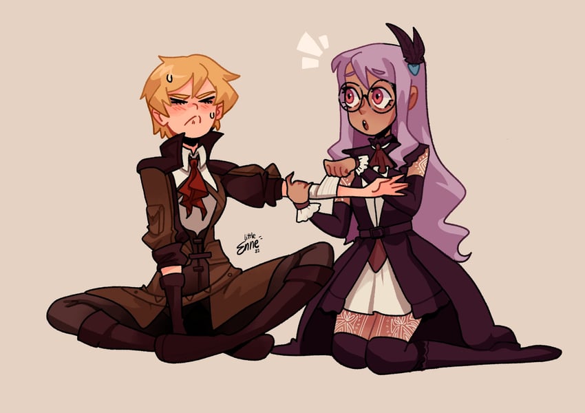 katherine orlovsky and alafare zamfir lazarescu (original) drawn by little_enne