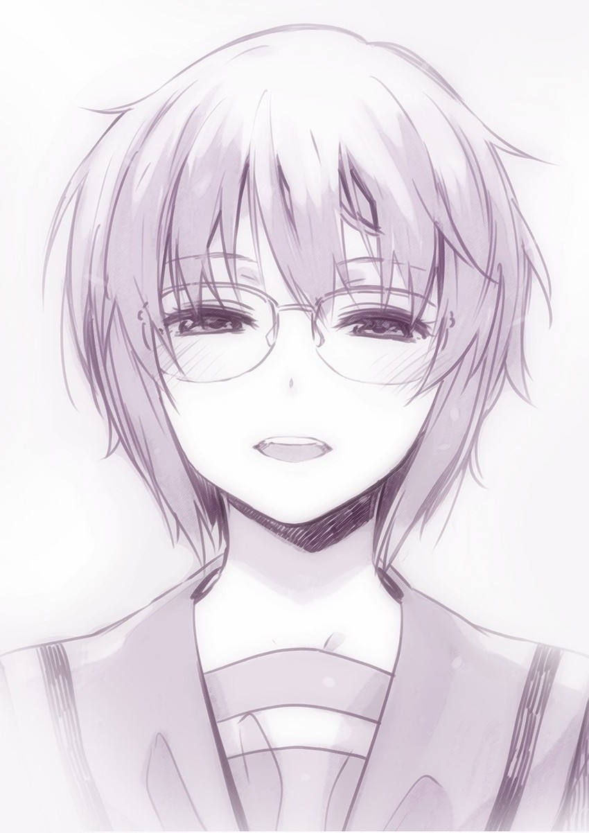 nagato yuki (suzumiya haruhi no yuuutsu and 2 more) drawn by puyo_(puyotopia)