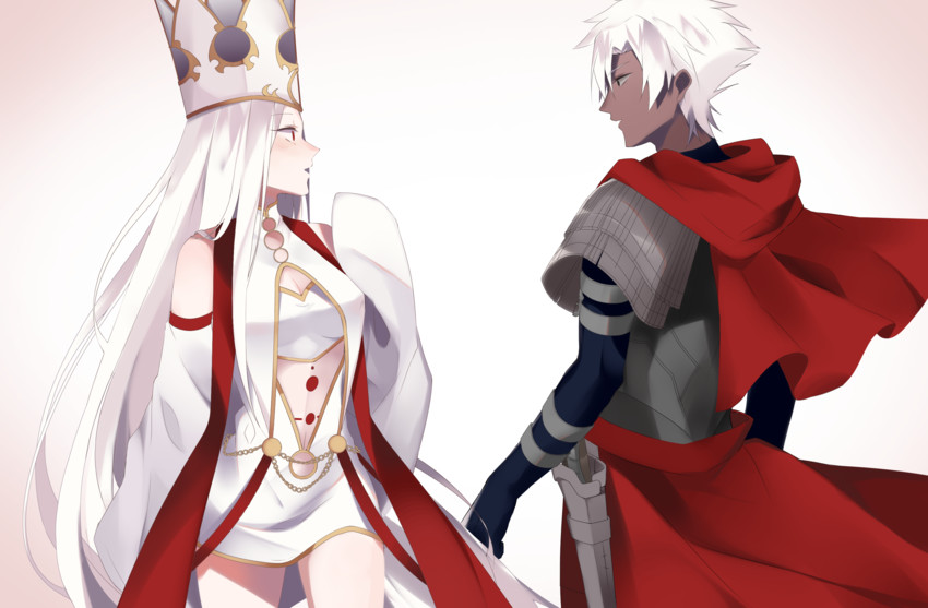 emiya kiritsugu and irisviel von einzbern (fate and 1 more) drawn by nk