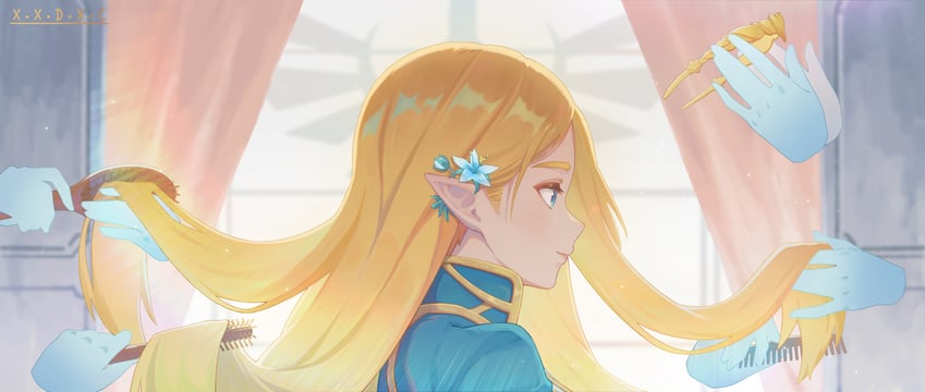 princess zelda (the legend of zelda) drawn by x.x.d.x.c