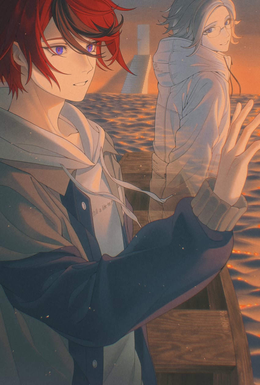 aotsuki eito and sumino takumi (the hundred line -last defense academy-) drawn by 7nite