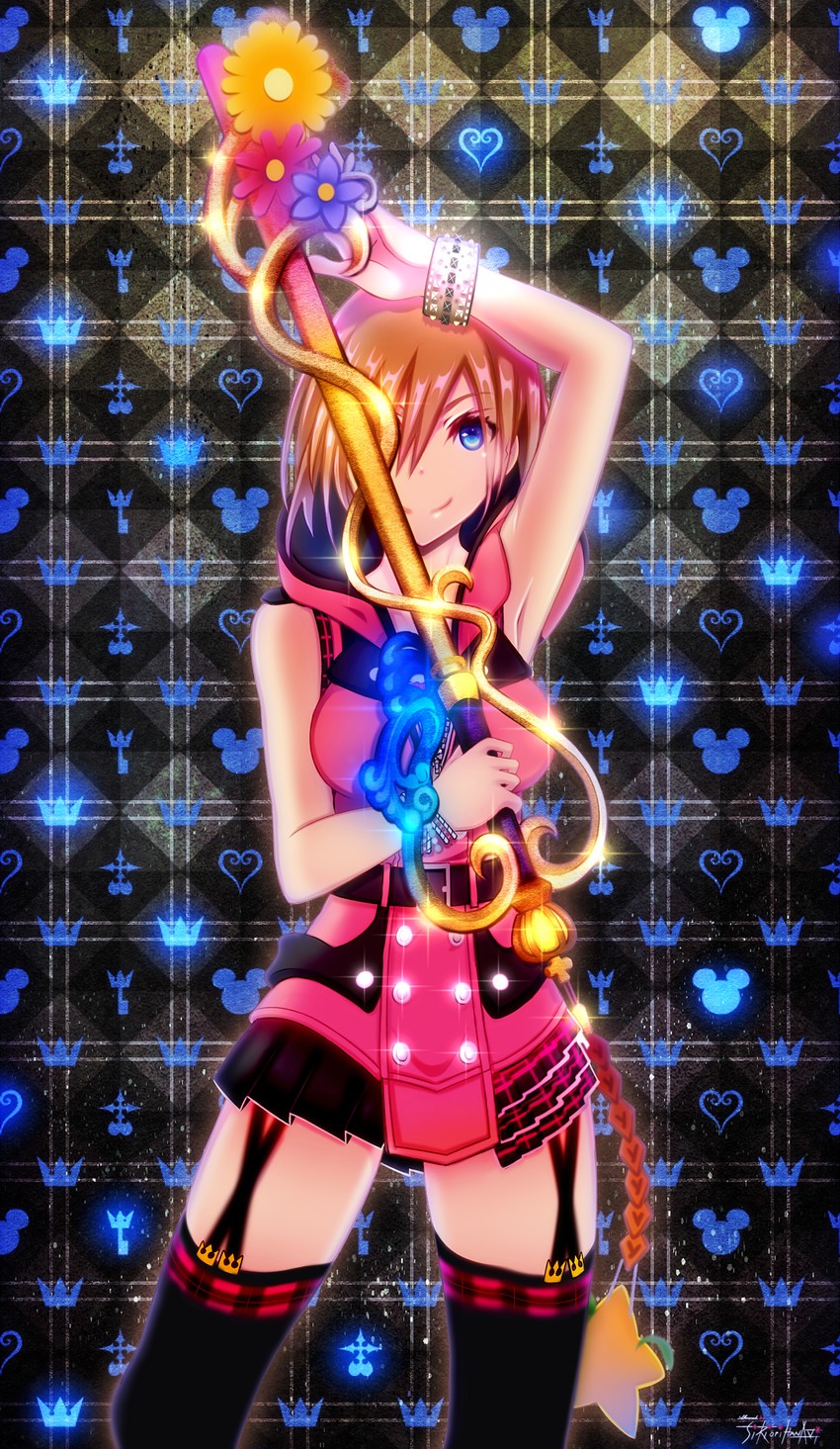 kairi (kingdom hearts and 1 more) drawn by furisode_(pixilvina)