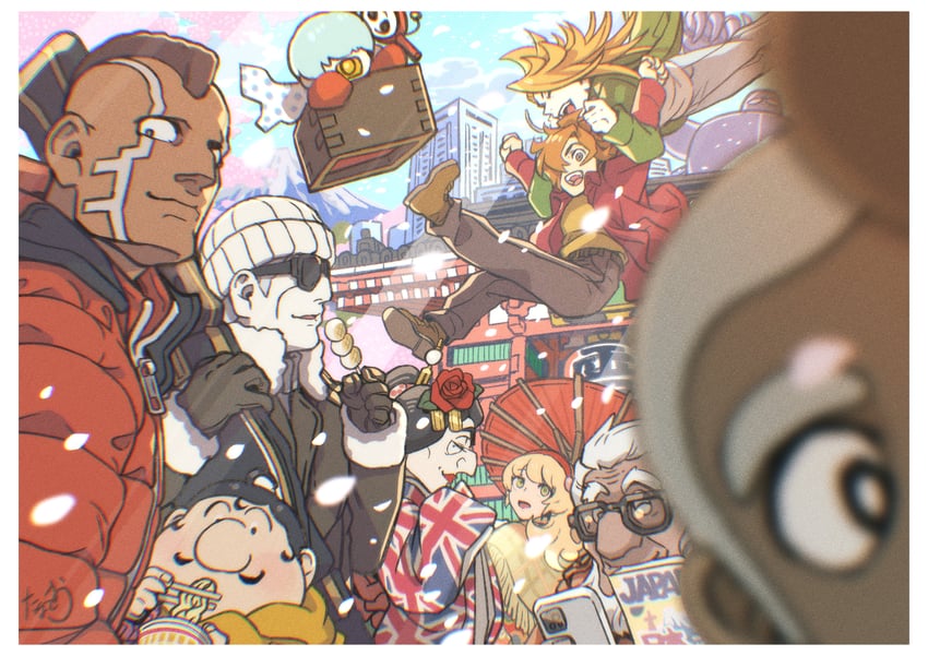 francoise arnoul, shimamura joe, jet link, albert heinrich, ivan whisky, and 5 more (cyborg 009) drawn by tanaotanako