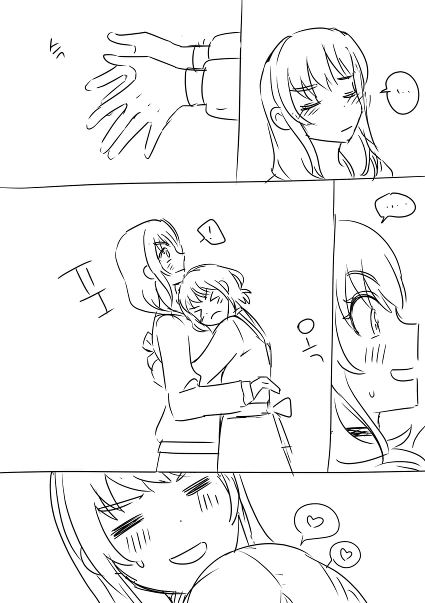 iseri nina and kawaragi momoka (girls band cry) drawn by habsida_(habsida_hpy)