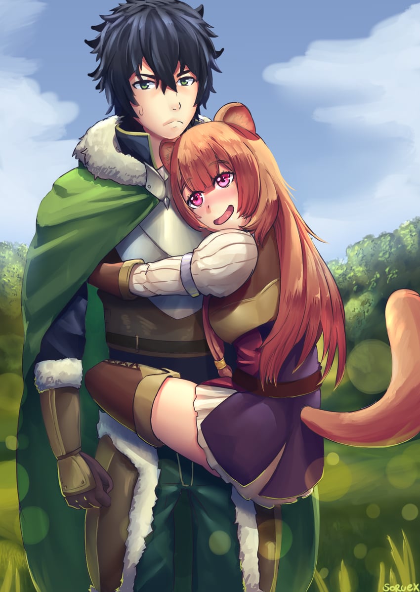 raphtalia and iwatani naofumi (tate no yuusha no nariagari) drawn by soruex
