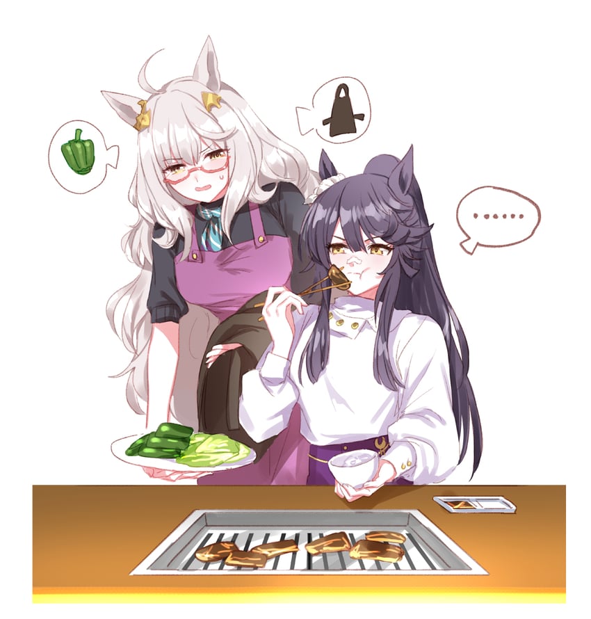 narita brian and biwa hayahide (umamusume) drawn by romi_(346_ura)