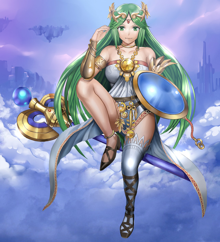 palutena (super smash bros. and 1 more) drawn by shijima_(tanfn)